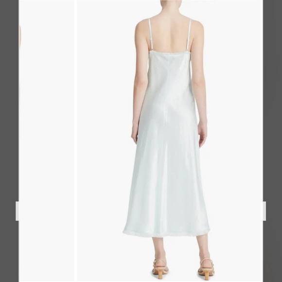 Vince Fray Edge Satin Slipdress in Sea Star Size XS - Picture 2 of 9
